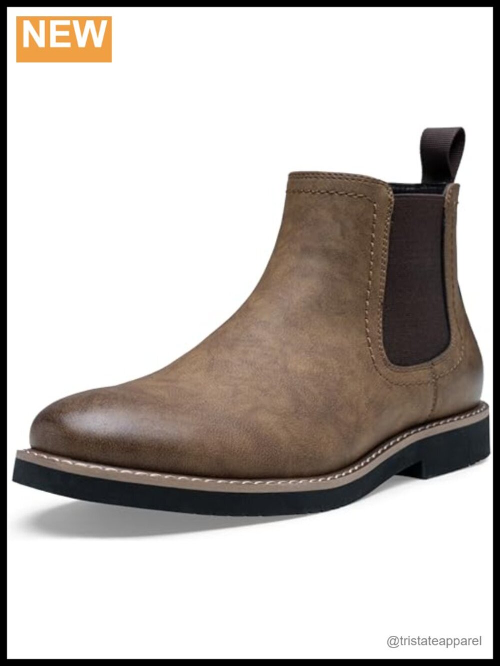 Men's Chelsea Boots Casual Slip On Ankle Boots PU Upper Rubber Outsole